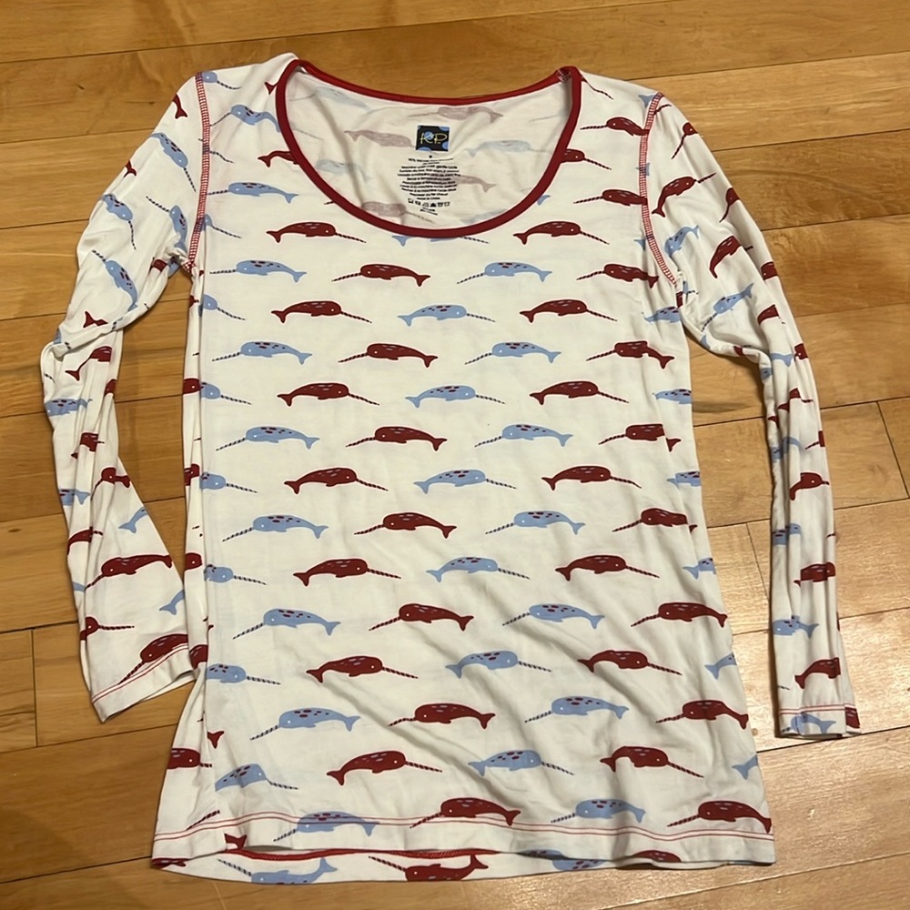 Like new kickee pants women’s medium narwhal print